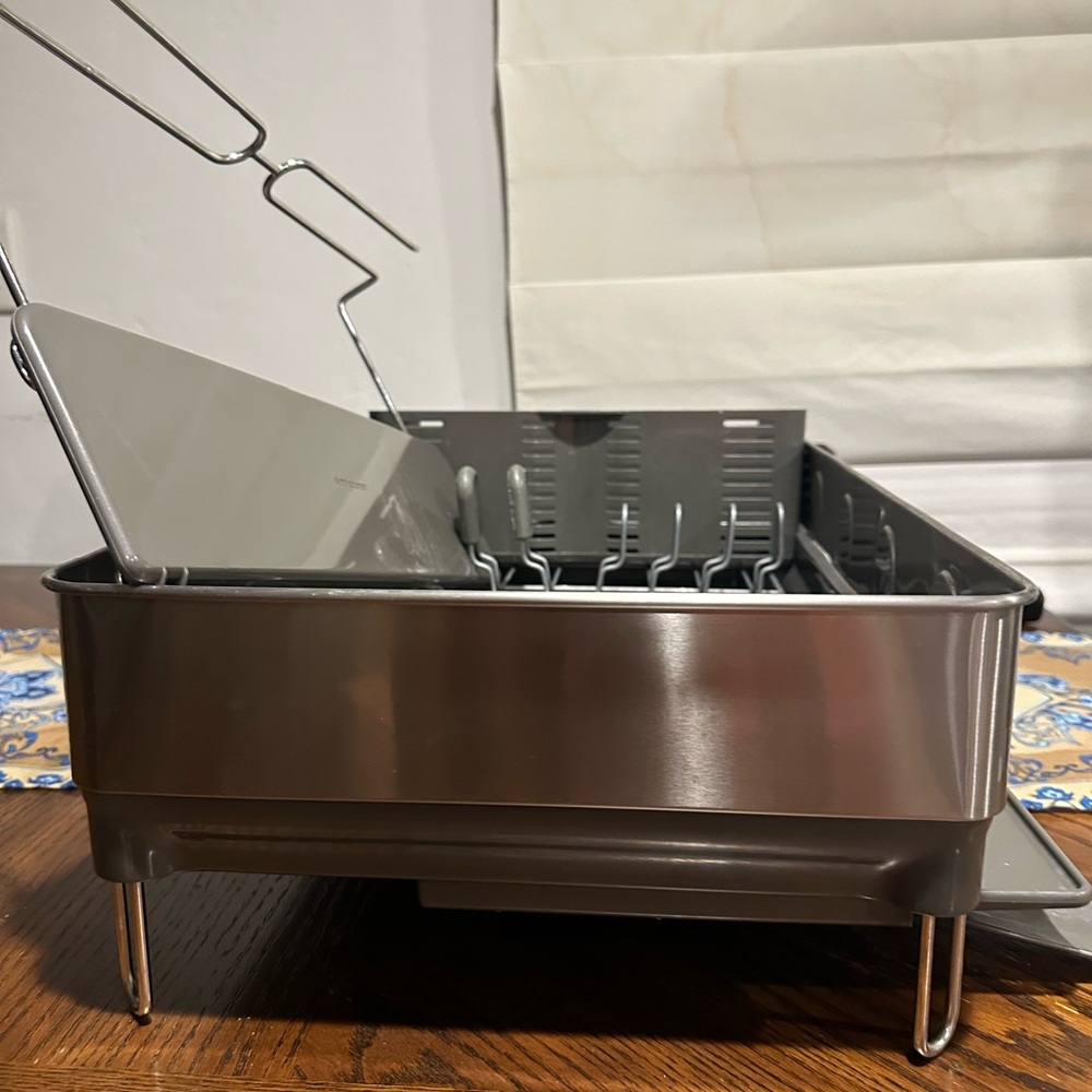 simplehuman Silver Kitchen Dish Organizer - Picture 8 of 9